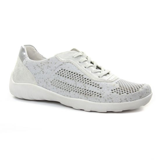 Tennis Et Baskets Mode Remonte R3503 White Silver, vue principale de la chaussure femme