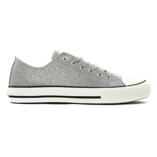tennis gris argent mode femme printemps été - Photo Produit 2