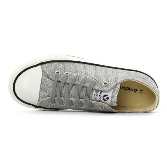 tennis gris argent mode femme printemps été - Photo Produit 4