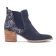 boots élastiquées bleu argent mode femme printemps été vue 2
