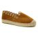 espadrilles marron doré mode femme printemps été vue 1
