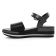nu-pieds compensés noir argent mode femme printemps été vue 3