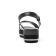 nu-pieds compensés noir argent mode femme printemps été vue 7