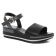 nu-pieds compensés noir argent mode femme printemps été vue 1