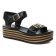 nu-pieds compensés noir mode femme printemps été vue 1