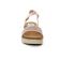 sandales compensées rose métal mode femme printemps été vue 6