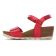 nu-pieds compensés rouge mode femme printemps été vue 3