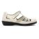 sandales beige blanc mode femme printemps été vue 2