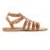 sandales beige rose mode femme printemps été vue 2