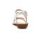 sandales blanc argent mode femme printemps été vue 7