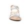sandales blanc argent mode femme printemps été vue 6