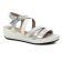 sandales compensées blanc argent mode femme printemps été vue 1