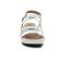 sandales compensées blanc argent mode femme printemps été vue 6