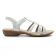 sandales blanc argent mode femme printemps été vue 2