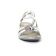 sandales blanc argent mode femme printemps été vue 6
