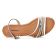 sandales blanc multi mode femme printemps été vue 4