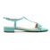 sandales bleu turquoise mode femme printemps été vue 2