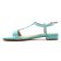 sandales bleu turquoise mode femme printemps été vue 3
