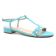 sandales bleu turquoise mode femme printemps été vue 1
