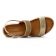 sandales compensées marron doré mode femme printemps été vue 4