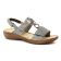 sandales gris argent mode femme printemps été vue 1