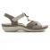 sandales gris argent mode femme printemps été vue 2