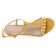 sandales jaune mode femme printemps été vue 4