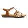 sandales marron blanc mode femme printemps été vue 2