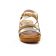 sandales compensées marron doré mode femme printemps été vue 6