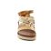 sandales marron doré mode femme printemps été vue 6