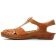 sandales marron orange mode femme printemps été vue 3