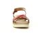 sandales marron rouge mode femme printemps été vue 6