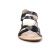 sandales noir argent mode femme printemps été vue 6