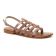 sandales rose argent mode femme printemps été vue 1