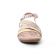 sandales rose doré mode femme printemps été vue 6
