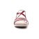 sandales rouge argent mode femme printemps été vue 6