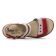 sandales rouge argent mode femme printemps été vue 4