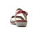 sandales rouge argent mode femme printemps été vue 7