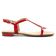 sandales rouge mode femme printemps été vue 2