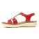 sandales rouge rose mode femme printemps été vue 3