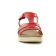 sandales rouge rose mode femme printemps été vue 6