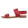 sandales rouge mode femme printemps été vue 3