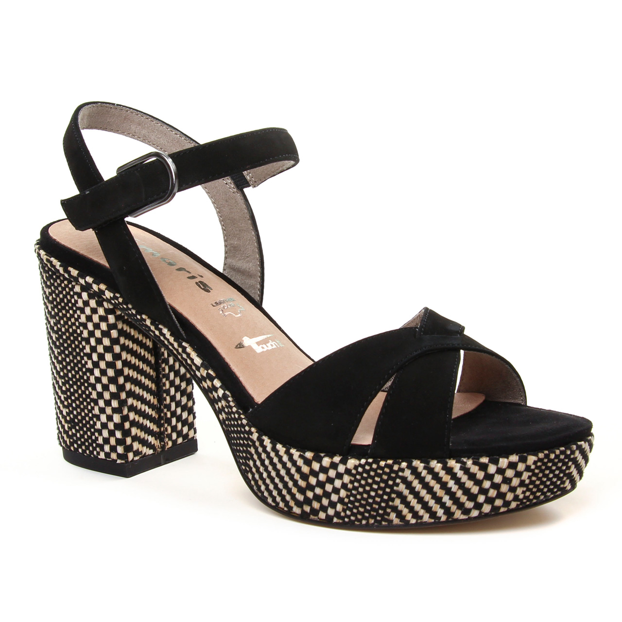 30612 Sandales Xti en coloris Noir Femme Chaussures Chaussures à talons Sandales à talons 