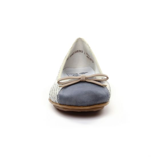 ballerines beige bleu mode femme printemps été - Photo Produit 6