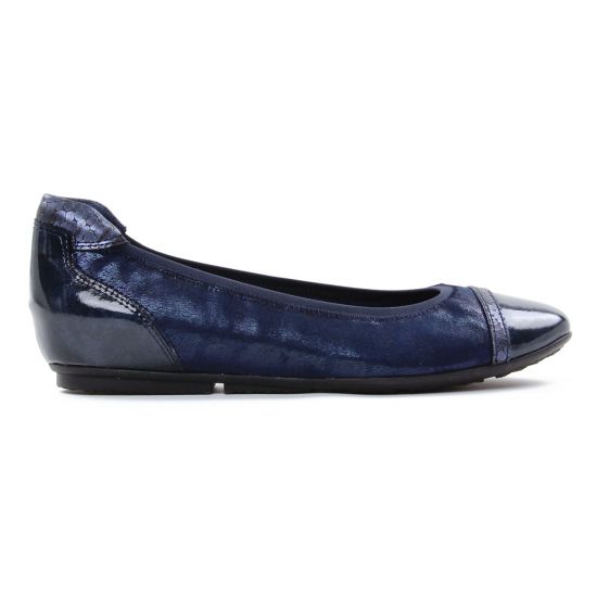 ballerines confort bleu marine mode femme printemps été - Photo Produit 2
