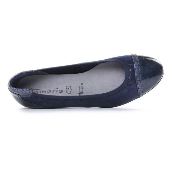 ballerines confort bleu marine mode femme printemps été - Photo Produit 4