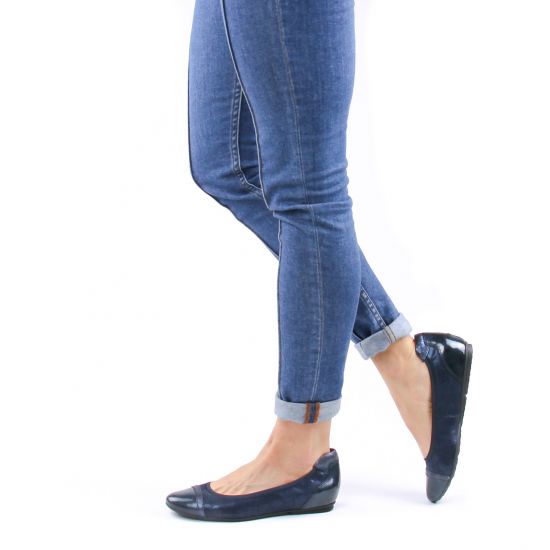 ballerines confort bleu marine mode femme printemps été - Photo Produit 8