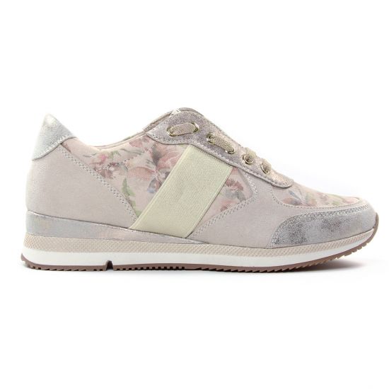 baskets mode beige rose mode femme printemps été - Photo Produit 2