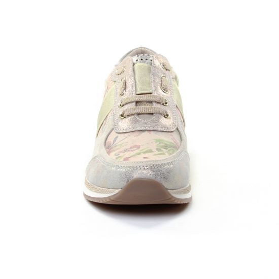 baskets mode beige rose mode femme printemps été - Photo Produit 6