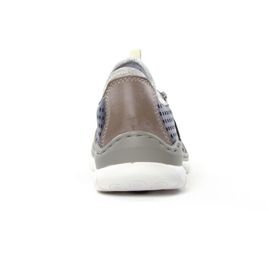 baskets mode bleu gris mode femme printemps été - Photo Produit 7